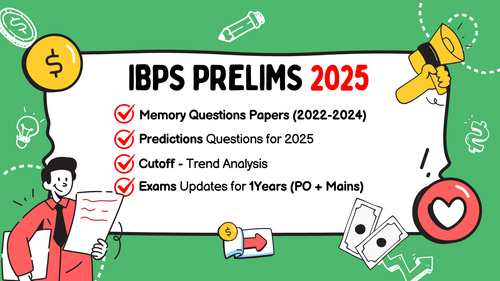 IBPS PO (PRELIMS 2025) PYQ's